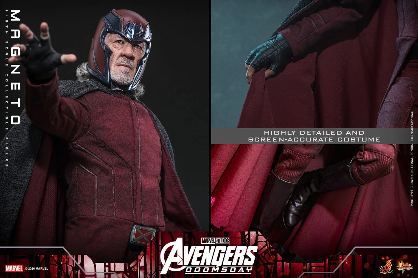 Pre-Order - Avengers: Doomsday MMS912 Magneto 1/6th Scale Collectible Figure