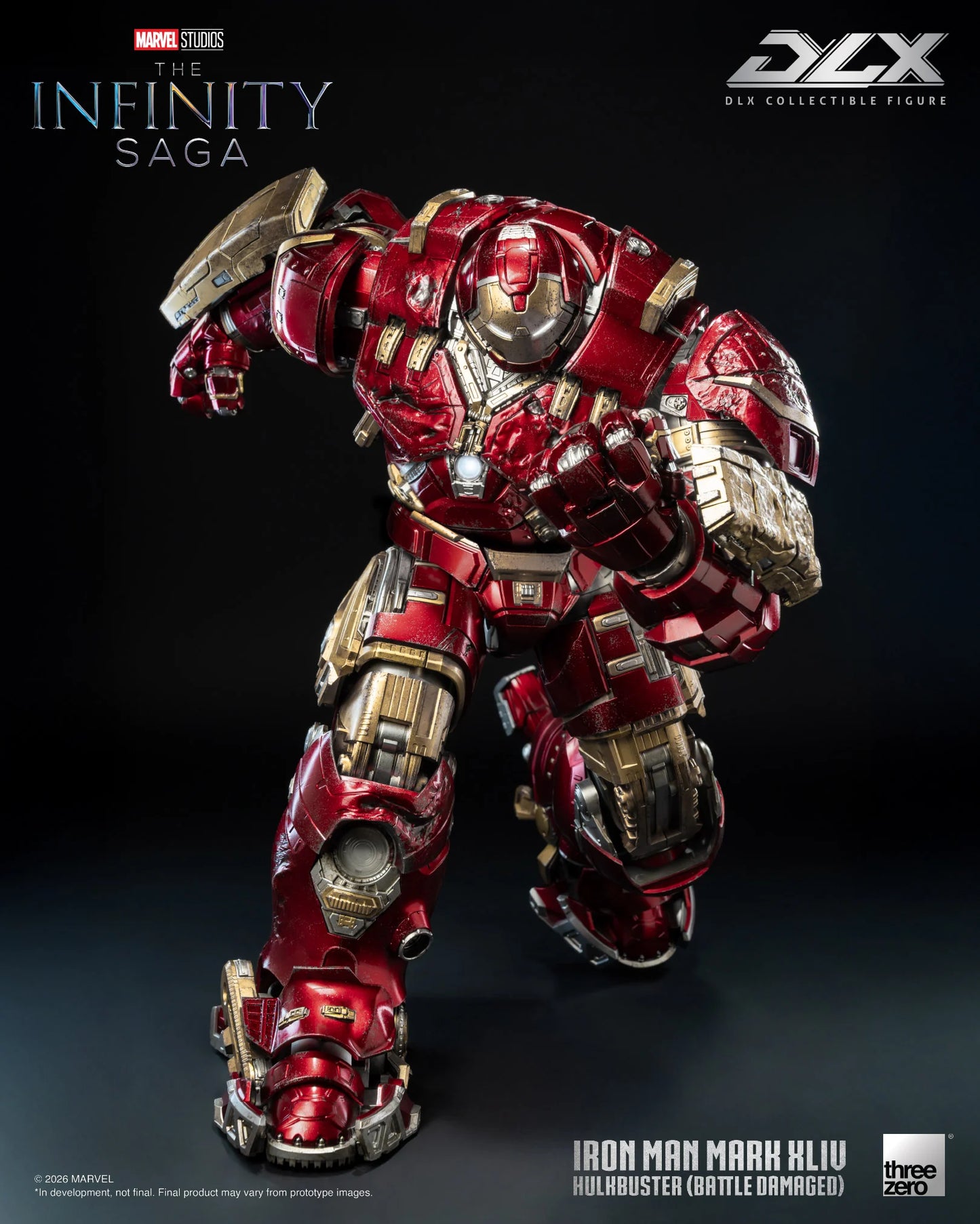 PRE-ORDER - Marvel: The Infinity Saga DLX Iron Man 44 Hulkbuster (Battle Damaged) Action Figure