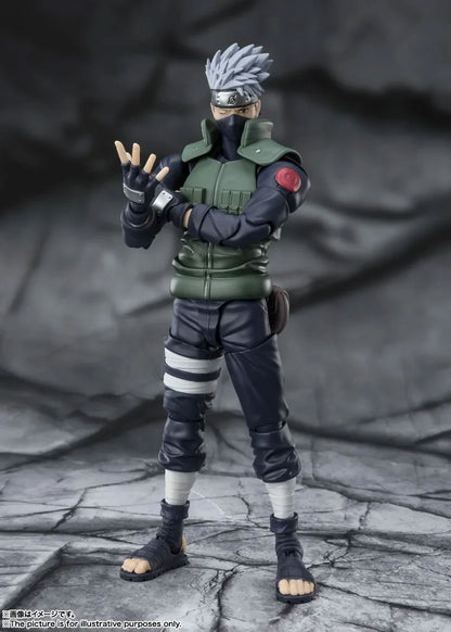 Pre-Order: Naruto: Shippuden S.H.Figuarts Kakashi Hatake (The Famed Sharingan Hero) Action Figure (Reissue)