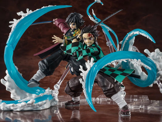 Pre-Order - Demon Slayer: Kimetsu no Yaiba S.H.Figuarts Tanjiro Kamado & Giyu Tomioka Water Breathing Effect Parts Set
