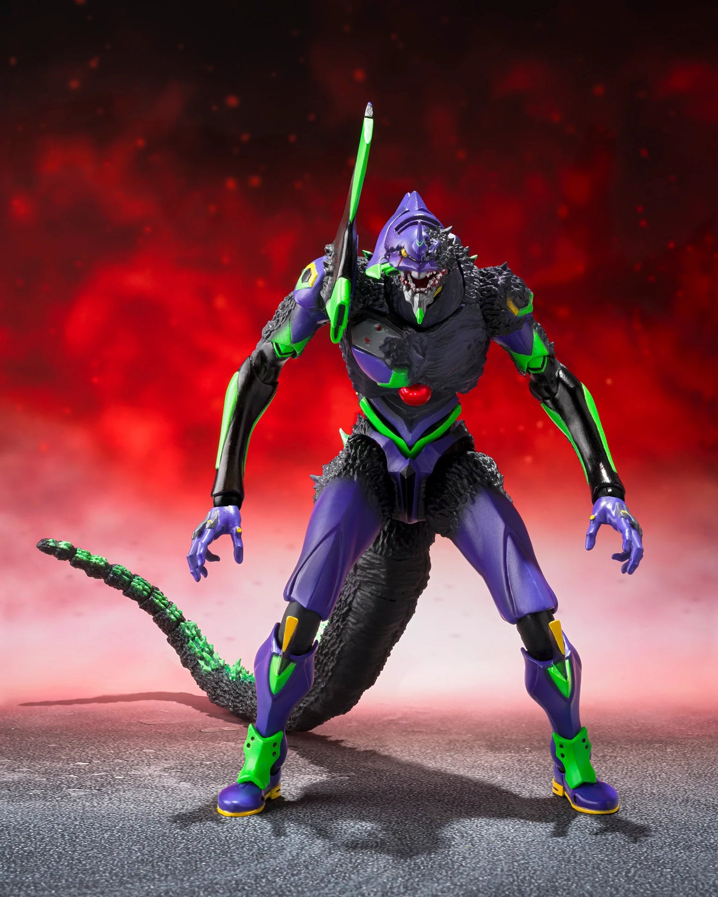 Pre-Order - Godzilla vs. Evangelion S.H.MonsterArts Evangelion Test Type-01 "G" Awakening Form Action Figure