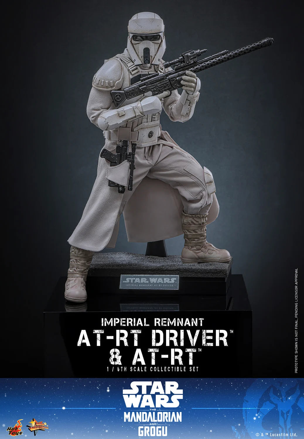 Pre-Order: Star Wars: The Mandalorian & Grogu MMS875 Imperial Remnant AT-RT Driver and AT-RT 1/6th Scale Collectible Figure and Vehicle Accessory