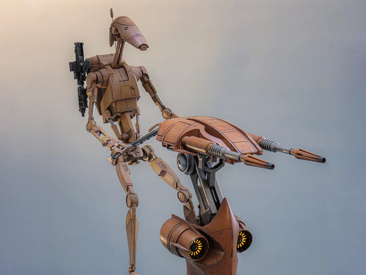 Pre-Order: Star Wars: The Phantom Menace MMS887 Battle Droid & STAP 1/6th Scale Collectible Figure and Vehicle Accessory