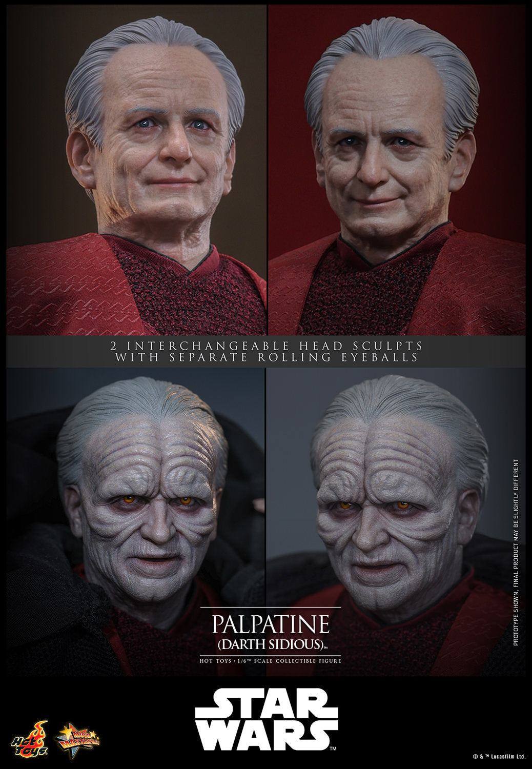 Pre-Order -  Star Wars: Revenge of the Sith MMS805 Palpatine (Darth Sidious) 1/6th Scale Collectible Figure
