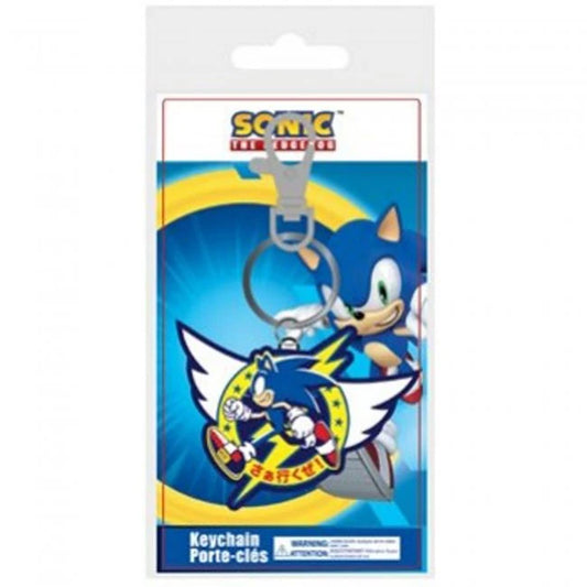 Sonic The Hedgehog Wing Logo Soft PVC Keychain