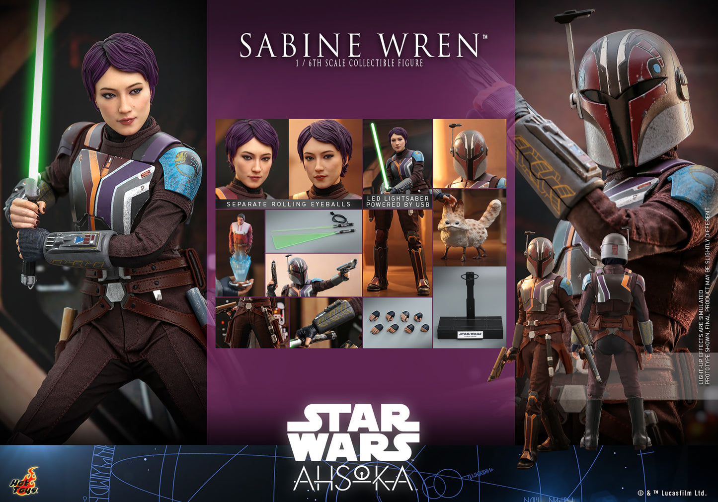 Star Wars: Star Wars: Ahsoka TMS111 Sabine Wren 1/6th Scale Collectible Figure