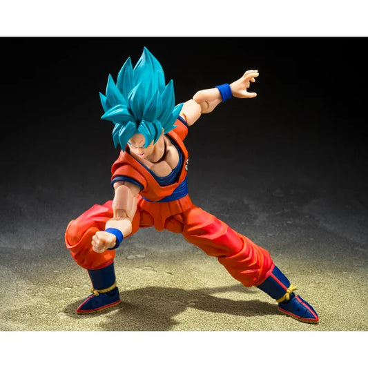 PRE-ORDER: Dragon Ball Super S.H.Figuarts Super Saiyan God Super Saiyan Goku (Blue Power Transcending Limits) Action Figure