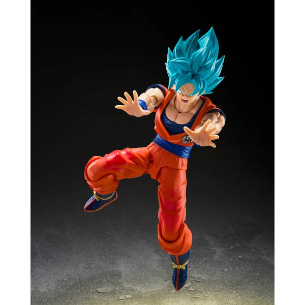PRE-ORDER: Dragon Ball Super S.H.Figuarts Super Saiyan God Super Saiyan Goku (Blue Power Transcending Limits) Action Figure