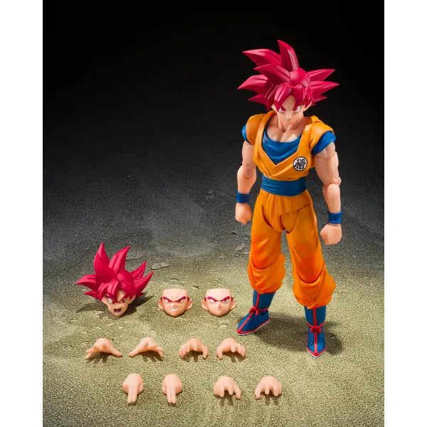 PRE-ORDER: Dragon Ball Super S.H.Figuarts Super Saiyan God Goku (God Aura) Action Figure