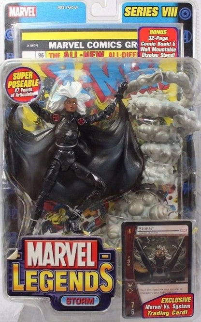 Marvel Legends Series 8 Storm (Long Hair) Action Figure Xorn (Yellowing plastic from shelf wear) (Copy)