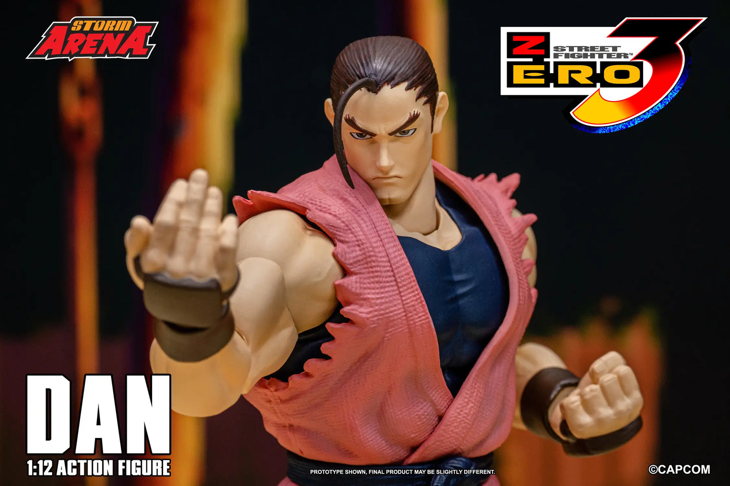 Street Fighter Zero 3 Storm Arena Dan 1/12 Scale Action Figure (Asia Packaging)
