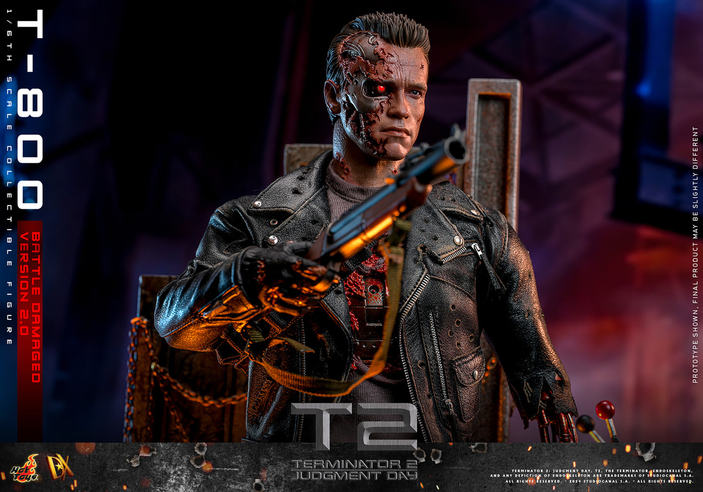 Pre-Order - Terminator 2: Judgement Day DX46 T-800 (Battle Damaged Version 2.0) 1/6th Scale Collectible Figure