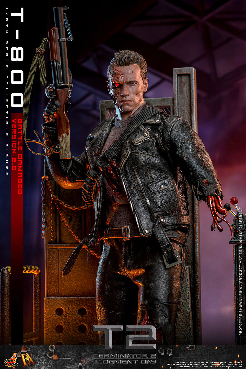 Pre-Order - Terminator 2: Judgement Day DX46 T-800 (Battle Damaged Version 2.0) 1/6th Scale Collectible Figure