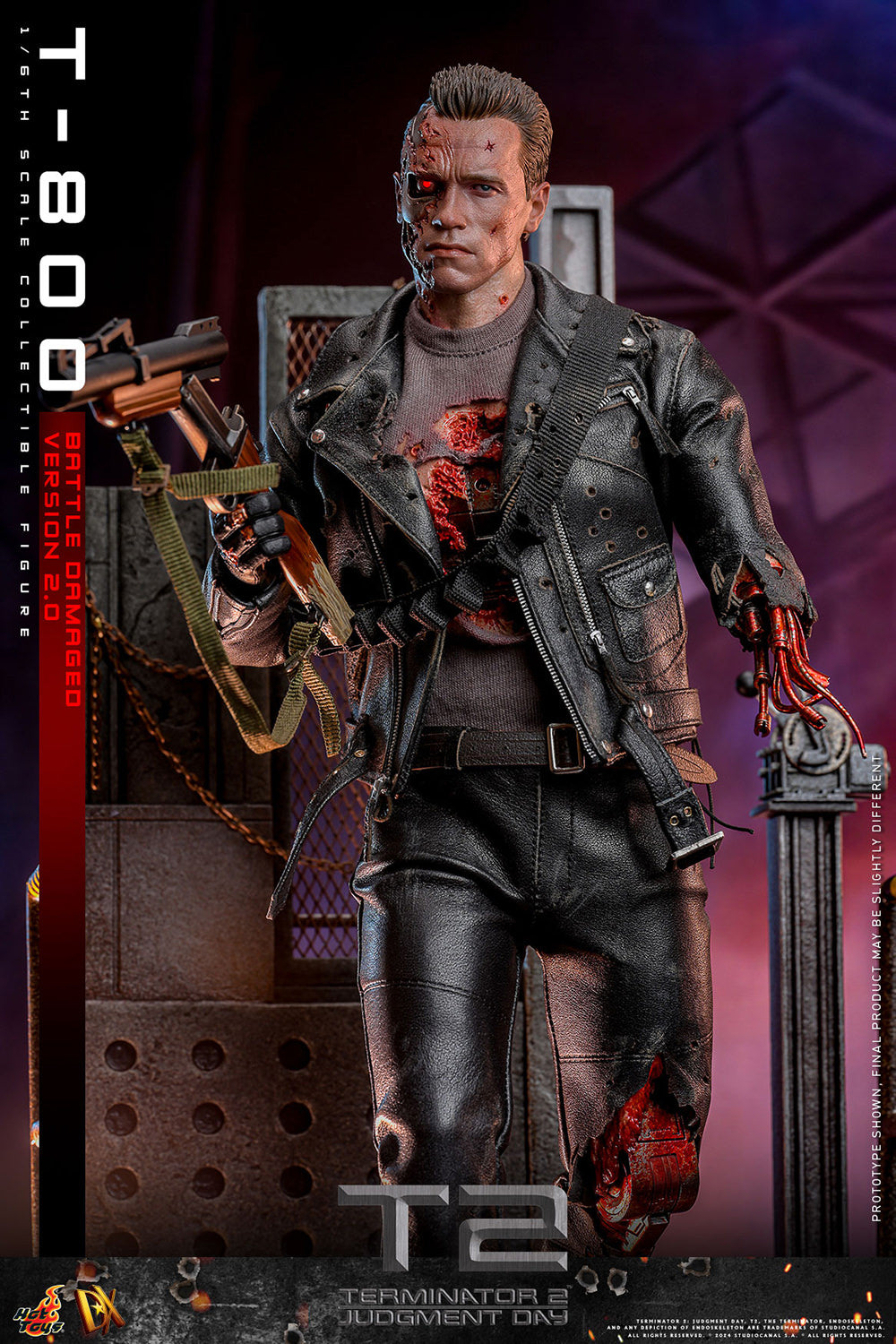 Pre-Order - Terminator 2: Judgement Day DX46 T-800 (Battle Damaged Version 2.0) 1/6th Scale Collectible Figure