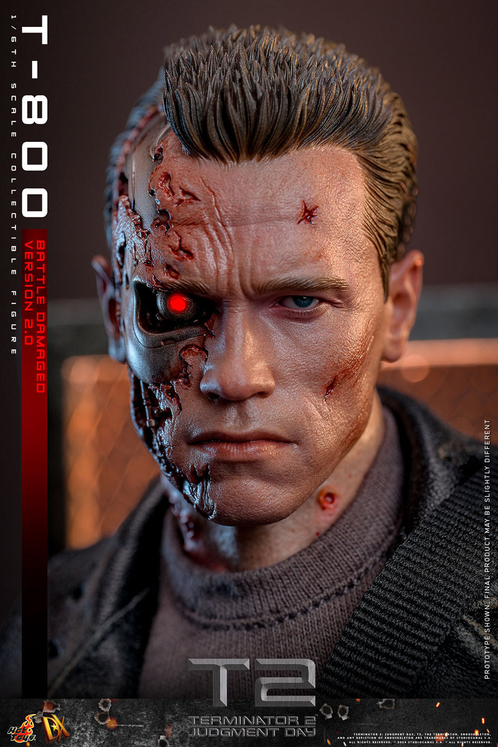 Pre-Order - Terminator 2: Judgement Day DX46 T-800 (Battle Damaged Version 2.0) 1/6th Scale Collectible Figure
