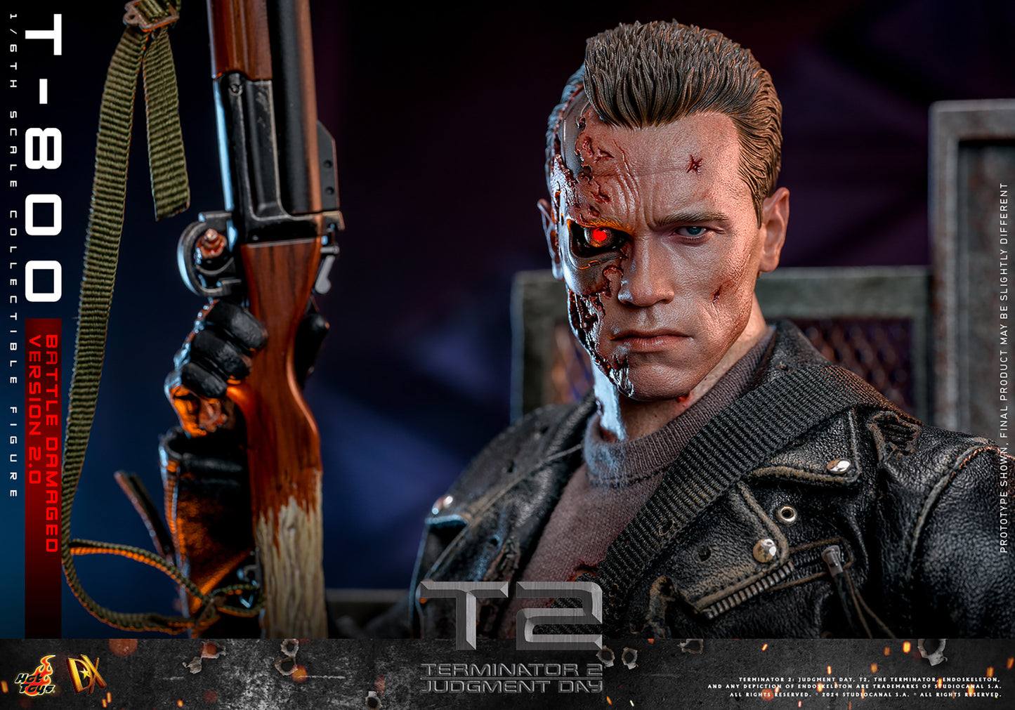Pre-Order - Terminator 2: Judgement Day DX46 T-800 (Battle Damaged Version 2.0) 1/6th Scale Collectible Figure