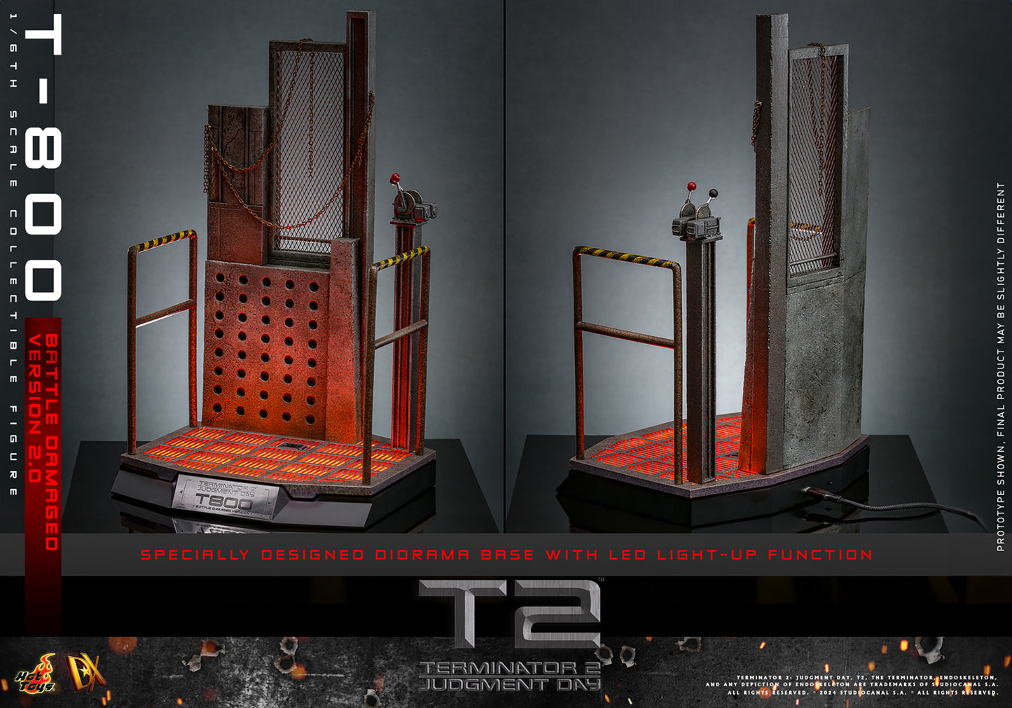 Pre-Order - Terminator 2: Judgement Day DX46 T-800 (Battle Damaged Version 2.0) 1/6th Scale Collectible Figure