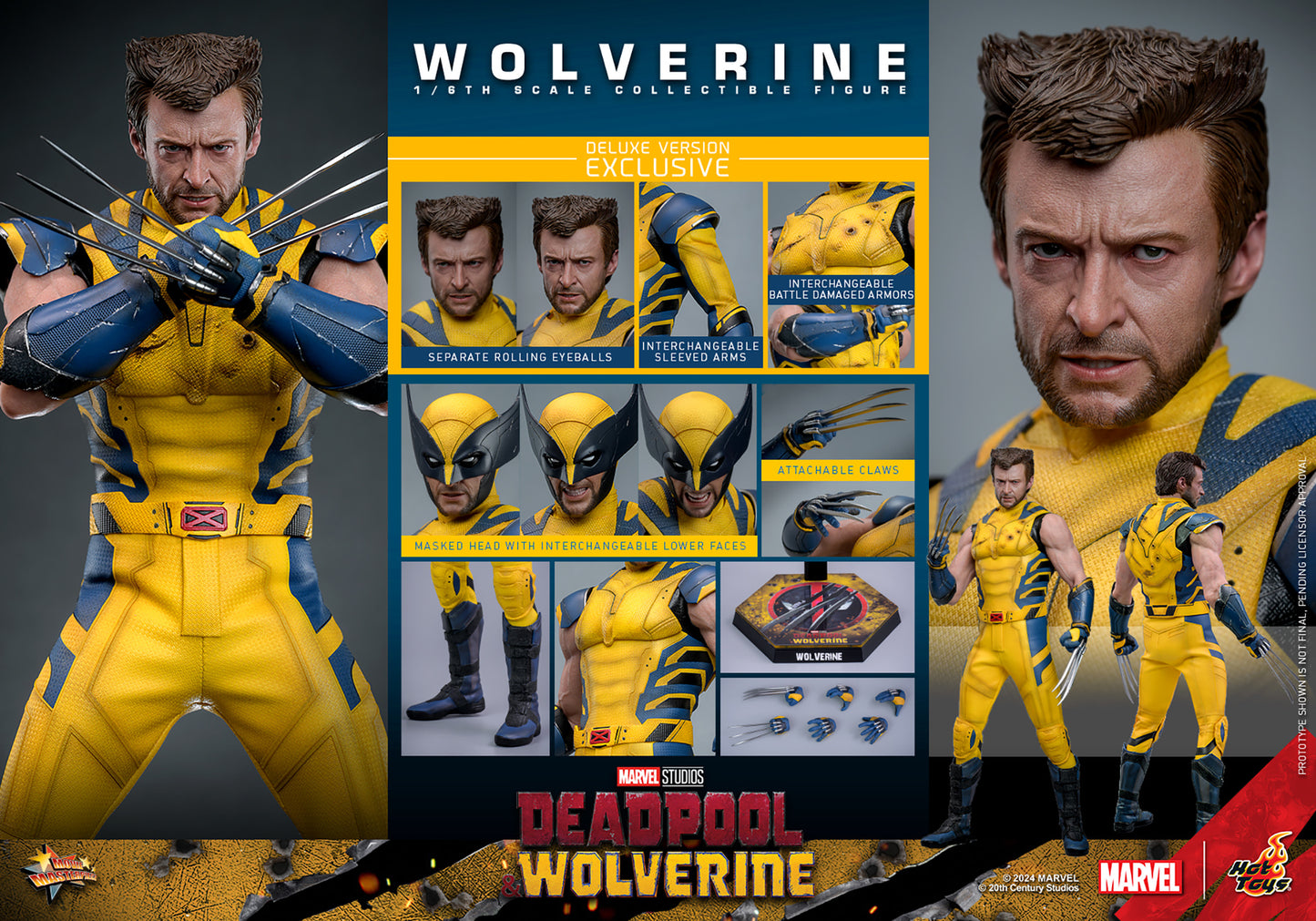 Pre-Order - Deadpool & Wolverine MMS754 Wolverine (Deluxe Ver.) 1/6th Scale Collectible Figure
