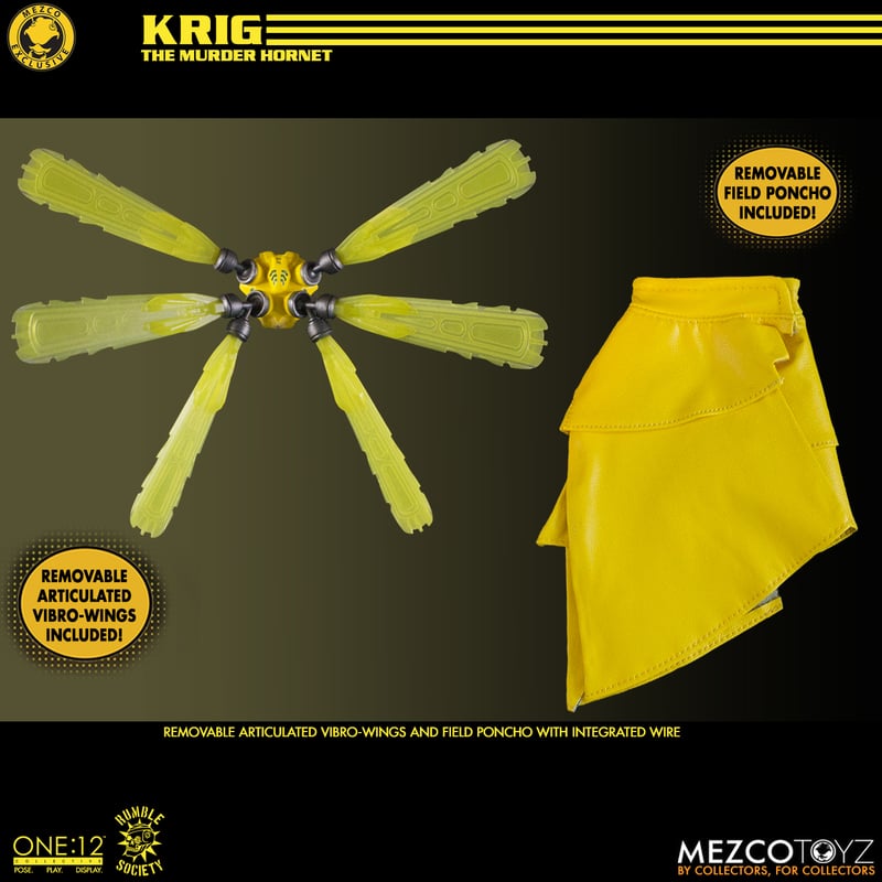 One:12 Mezco Rumble Society - Krig: Murder Hornet Exclusive