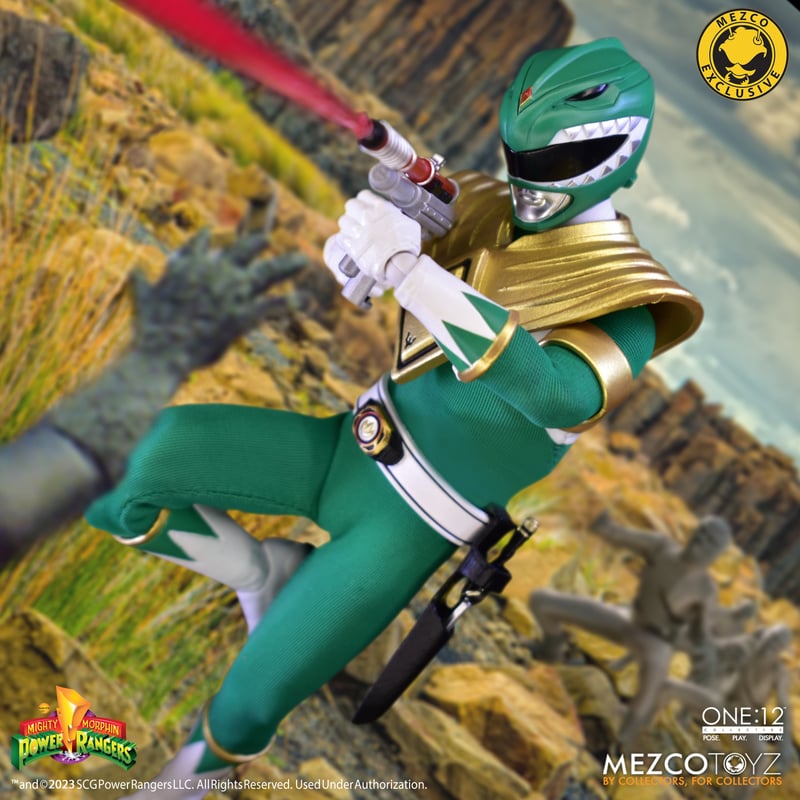 One:12 Mezco Mighty Morphin Power Rangers: Green Ranger SDCC Exclusive 2023