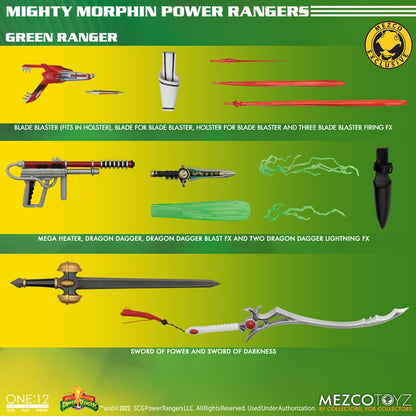 One:12 Mezco Mighty Morphin Power Rangers: Green Ranger SDCC Exclusive 2023