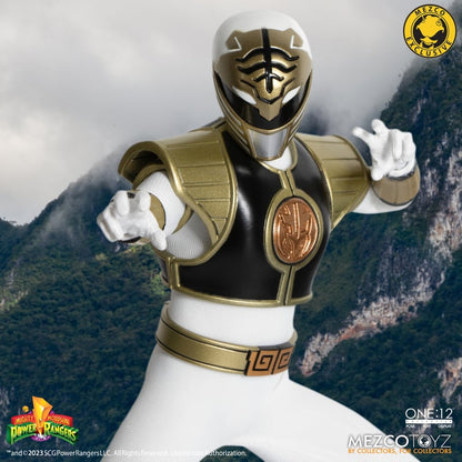 One:12 Mezco Mighty Morphin Power Rangers: White Ranger SDCC Exclusive