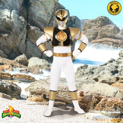 One:12 Mezco Mighty Morphin Power Rangers: White Ranger SDCC Exclusive