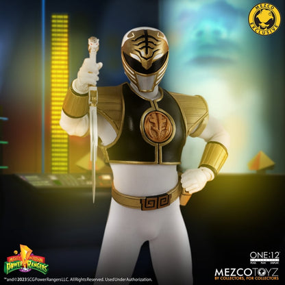 One:12 Mezco Mighty Morphin Power Rangers: White Ranger SDCC Exclusive