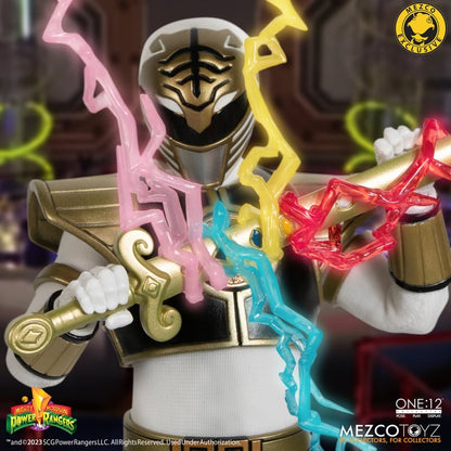 One:12 Mezco Mighty Morphin Power Rangers: White Ranger SDCC Exclusive