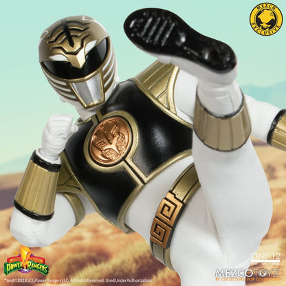 One:12 Mezco Mighty Morphin Power Rangers: White Ranger SDCC Exclusive