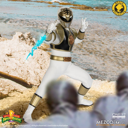 One:12 Mezco Mighty Morphin Power Rangers: White Ranger SDCC Exclusive