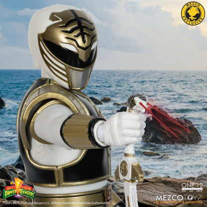 One:12 Mezco Mighty Morphin Power Rangers: White Ranger SDCC Exclusive