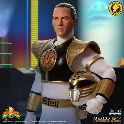One:12 Mezco Mighty Morphin Power Rangers: White Ranger SDCC Exclusive