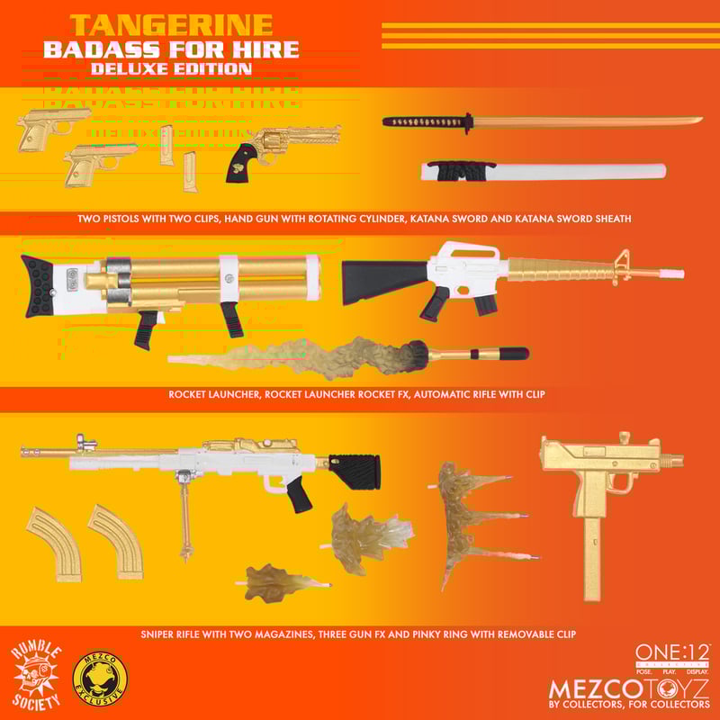 One:12 Mezco Rumble Society - Tangerine: Badass for Hire - Deluxe Edition