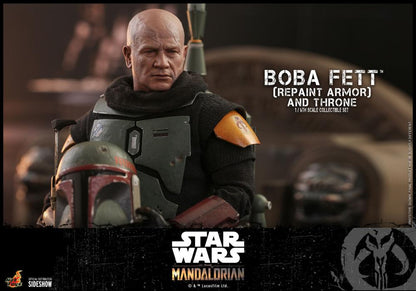 The Mandalorian TMS056 Boba Fett (Repaint Armor) and Throne 1/6th Scale Collectible Figure Set