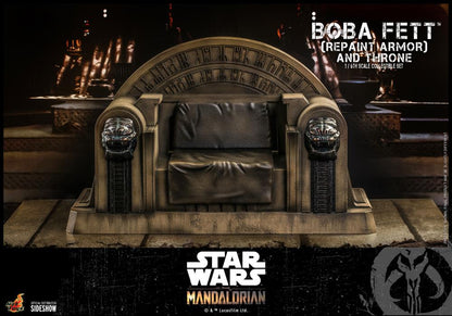 The Mandalorian TMS056 Boba Fett (Repaint Armor) and Throne 1/6th Scale Collectible Figure Set