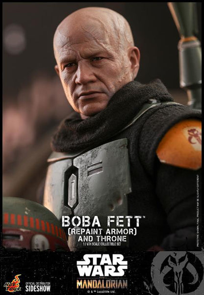 The Mandalorian TMS056 Boba Fett (Repaint Armor) and Throne 1/6th Scale Collectible Figure Set