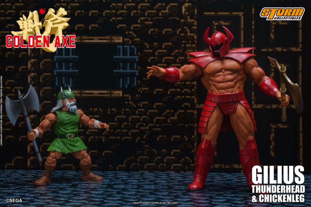Golden Axe Gilius Thunderhead & Chickenleg 1/12 Scale Figure Set