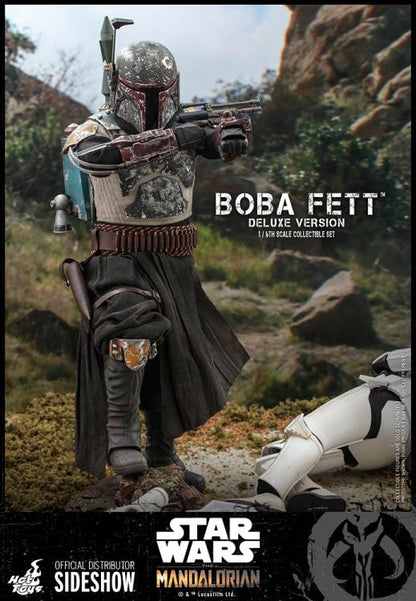 The Mandalorian TMS034 Deluxe Boba Fett 1/6th Scale Collectible Figure Set