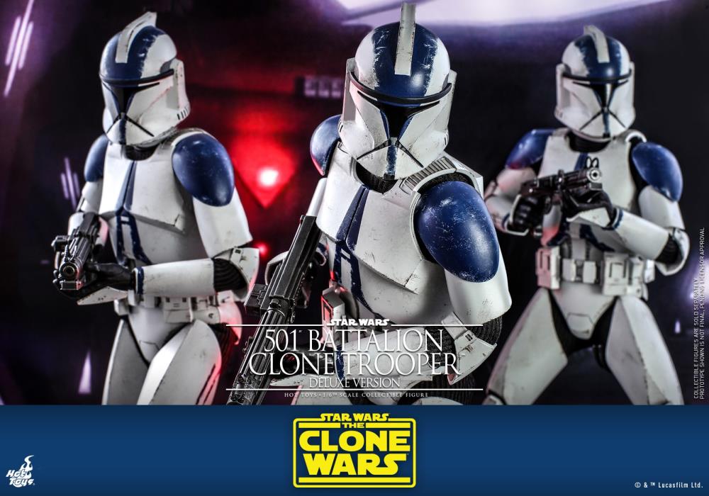 Star Wars: The Clone Wars TMS023 501st Battalion Clone Trooper (Deluxe) 1/6th Scale Figure