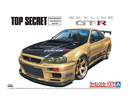 Nissan (2002) Top Secret BNR34 Skyline GT-R 1/24 Scale Model Kit