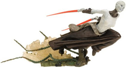Star Wars Unleashed 7" Inch Statue Figure ASAJJ VENTRESS Hasbro 2005 (Worn & Damaged Boxed)