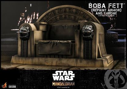 The Mandalorian TMS056 Boba Fett (Repaint Armor) and Throne 1/6th Scale Collectible Figure Set