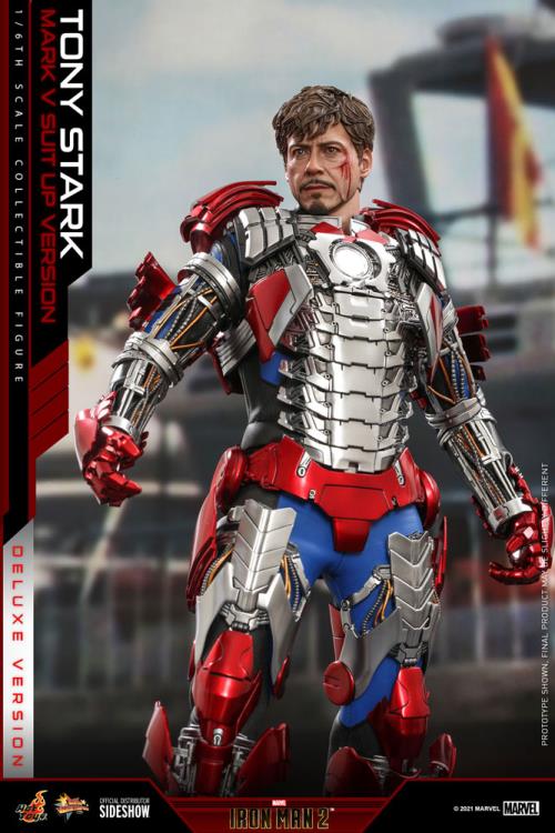 Iron Man 2 MMS600 Tony Stark (Mark V Suit Up Ver.) Deluxe 1/6th Scale Collectible Figure