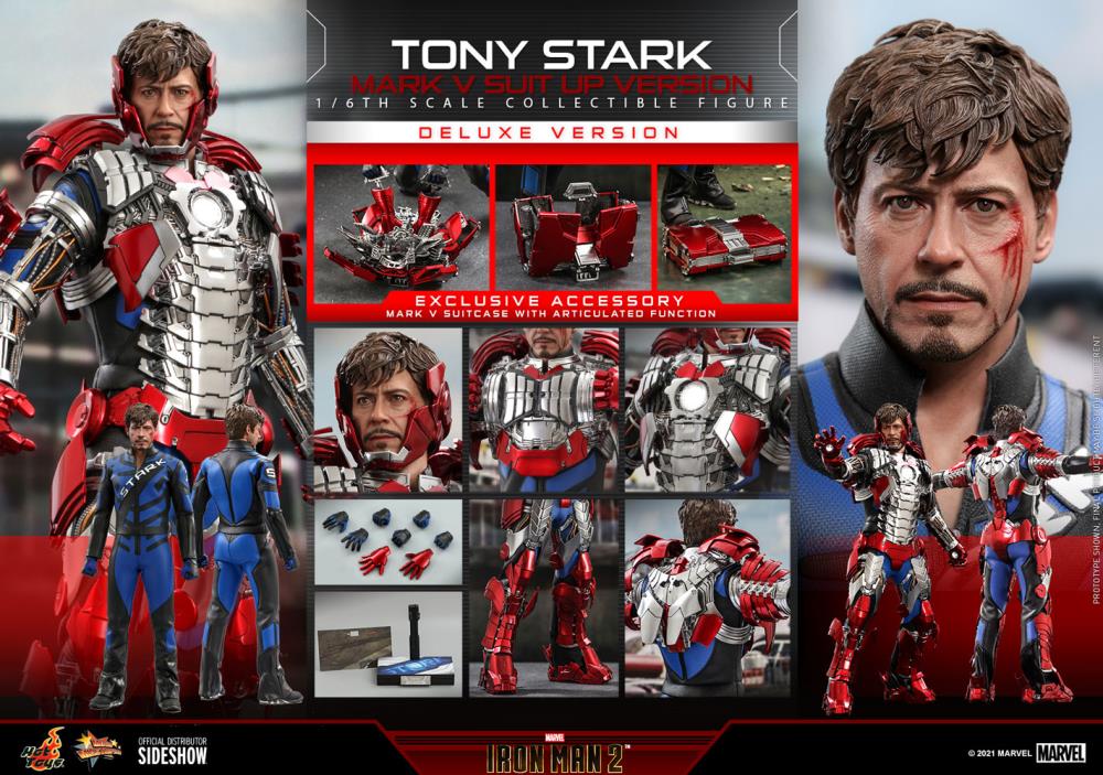 Iron Man 2 MMS600 Tony Stark (Mark V Suit Up Ver.) Deluxe 1/6th Scale Collectible Figure