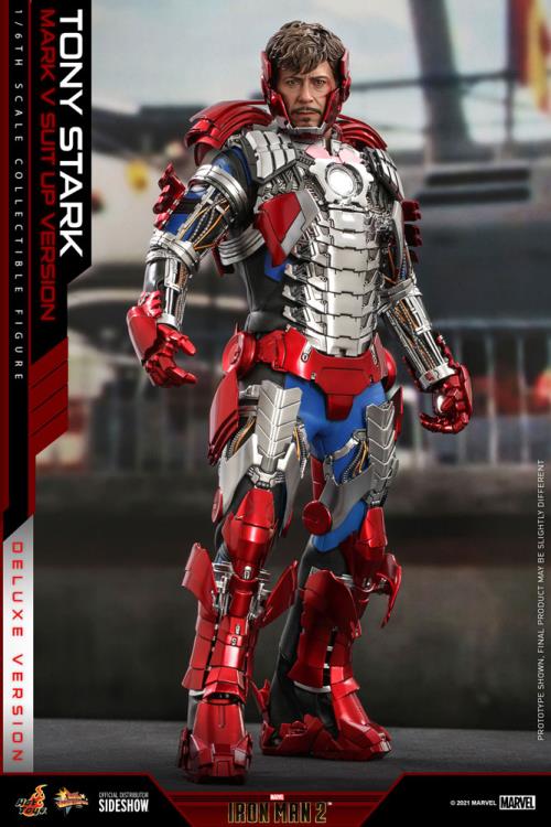 Iron Man 2 MMS600 Tony Stark (Mark V Suit Up Ver.) Deluxe 1/6th Scale Collectible Figure