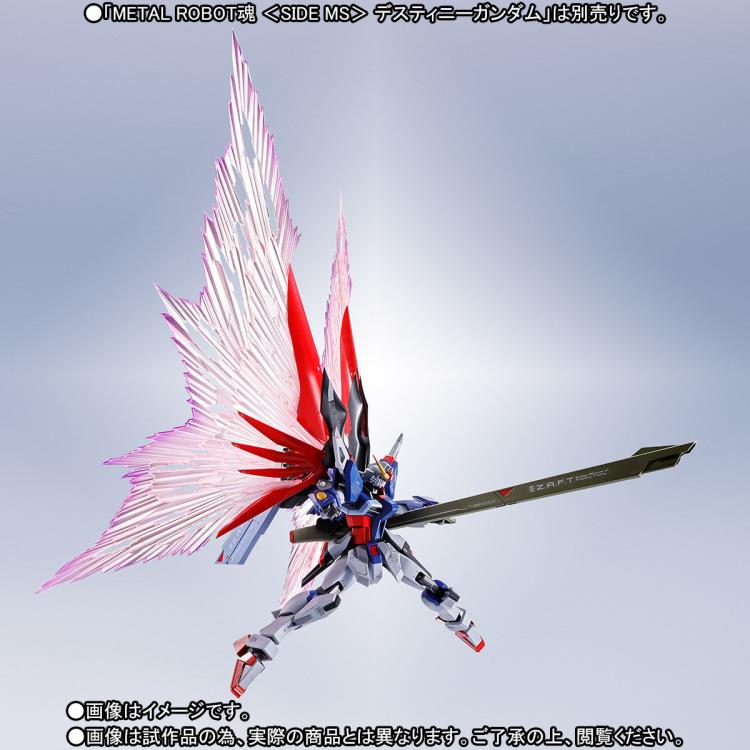 Gundam Metal Robot Spirits Destiny Gundam ZGMF-X42s w/ Gundam Metal Robot Spirits Wings of Light & Effect Set for Destiny Gundam SET