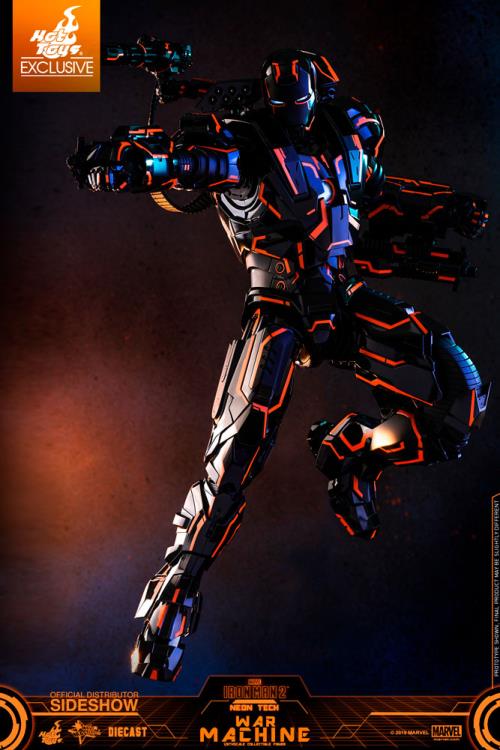Iron Man 2 MMS553D35 Neon Tech War Machine 1/6th Scale Exclusive Collectible Figure