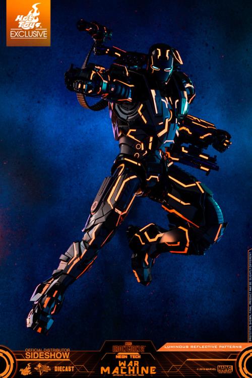 Iron Man 2 MMS553D35 Neon Tech War Machine 1/6th Scale Exclusive Collectible Figure