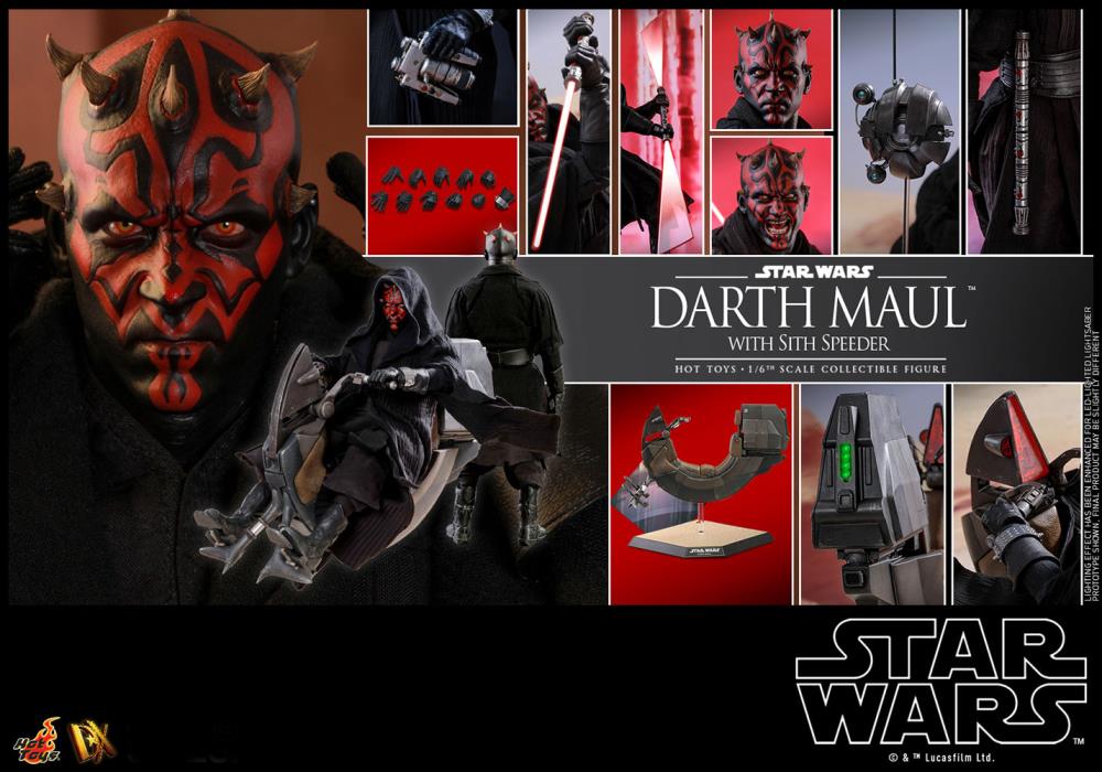 Star Wars: The Phantom Menace DX17 Darth Maul With Speeder 1/6 Scale Collectible Figure